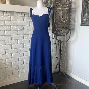 NWT REFORMATION NIKITA NAVY DRESS 6